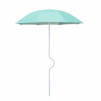 Inclinable beach parasol with curved pole  BU1926