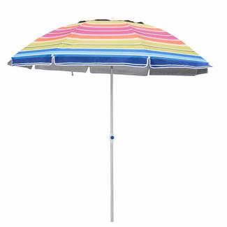 Alu beach umbrella with wind resistant   BU1921