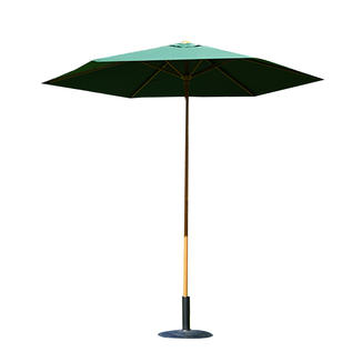 Push up open garden umbrella like wooden finish   GP1909