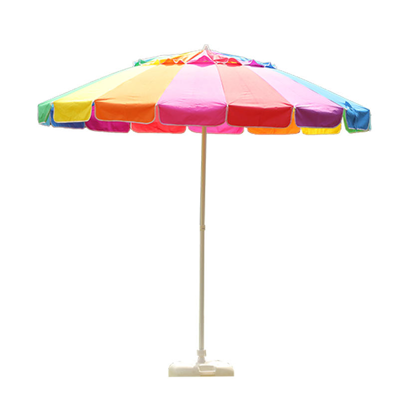 Colorful Rainbow Beach Umbrella with Tilt   BU1939