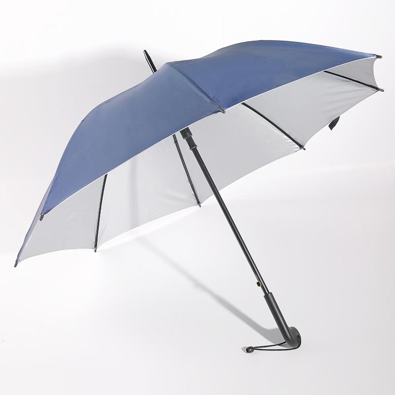 Straight umbrella UV protection with plastic handle RU1954