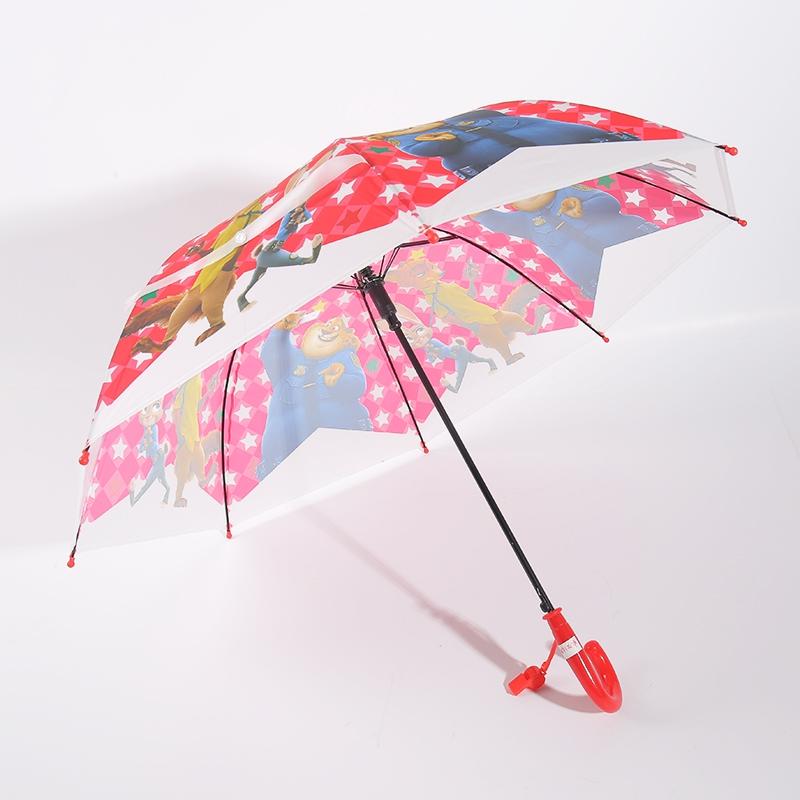 Straight umbrella for kids with whistle RU1955