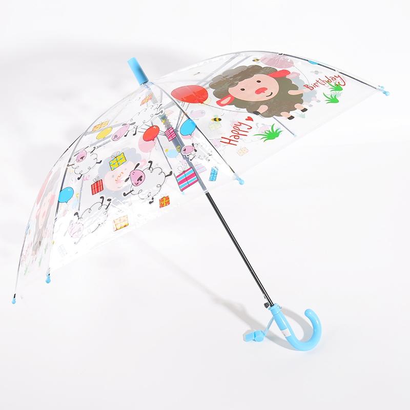Children animal umbrella in PVC with whistle RU1959