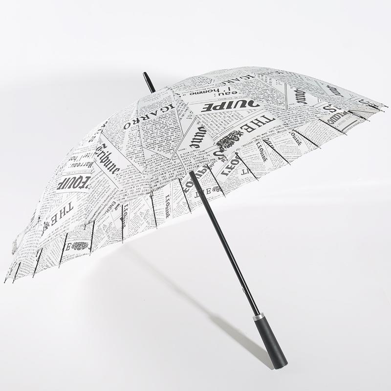 Straight umbrella in newspaper style RU1962