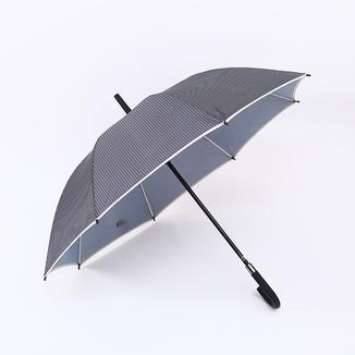 Strong straight umbrella in plaid style RU19114