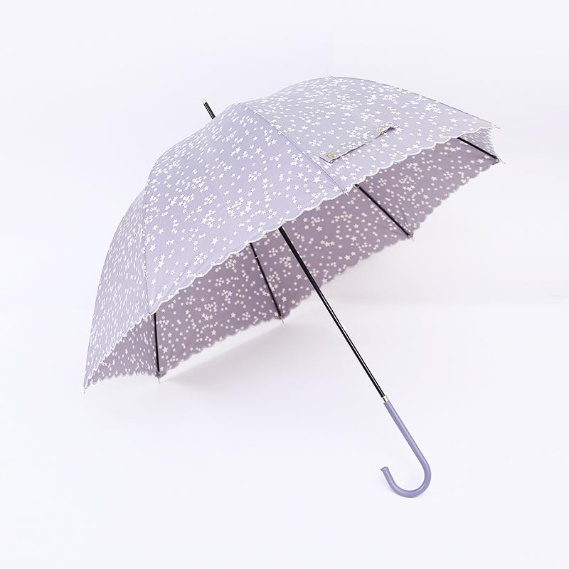 Straight umbrella with hook handle RU19104